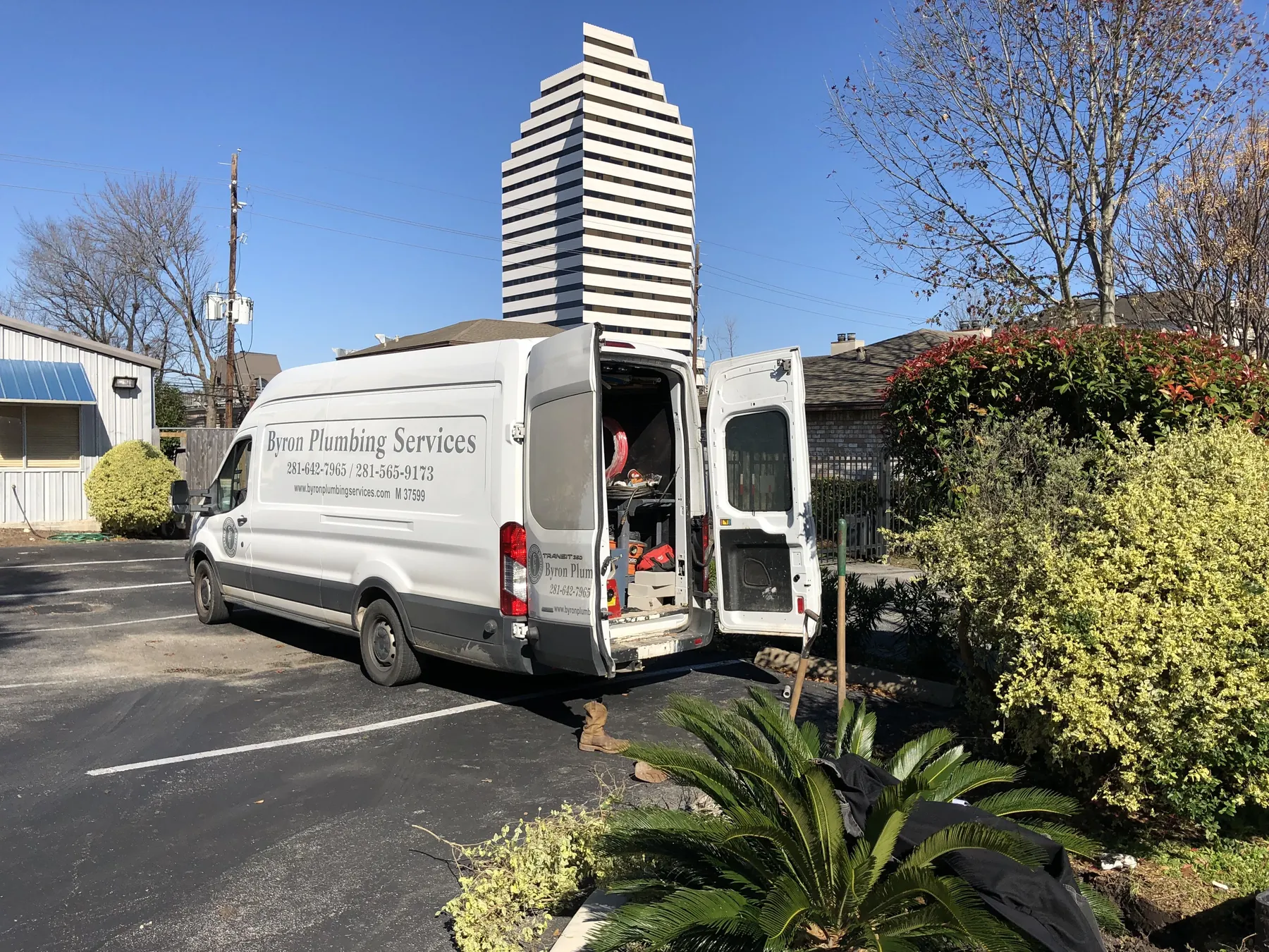 Byron Plumbing company vehicle from the original site.